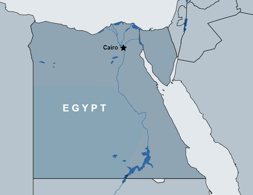 3 Day Cairo Tour route map
